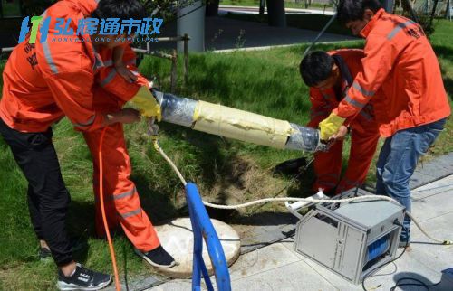 邗江区管道修复现场