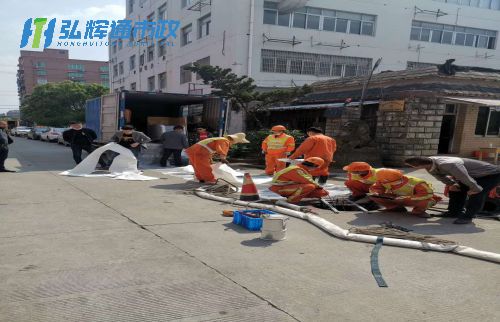 邗江区管道修复现场