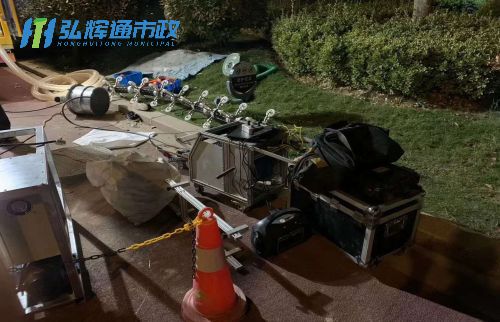 邗江区管道修复现场